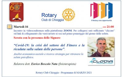 Protetto: COVID-19: la crisi del settore del Fitnes e la ricaduta sulla salute delle persone  16 marzo 2021