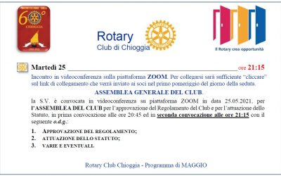 Protetto: Assemblea Generale del Club 25 maggio 2021